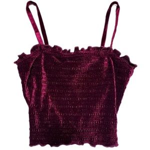 Wild Fable Burgundy Crop Top
